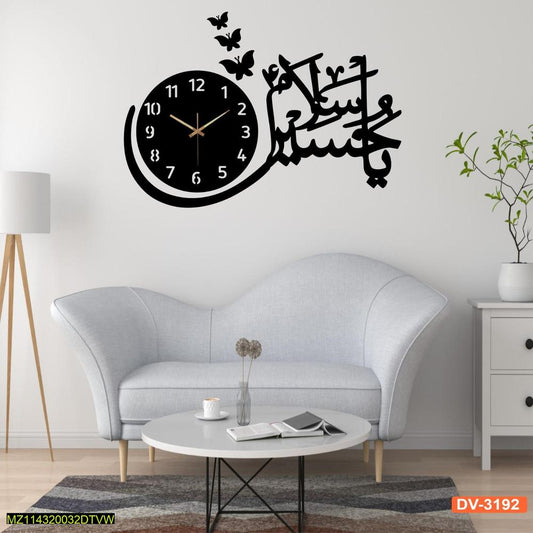 Sallam Hussain Wall 3D Clock